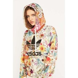 Adidas Farm Confete Trefoil Hoodie NWOT